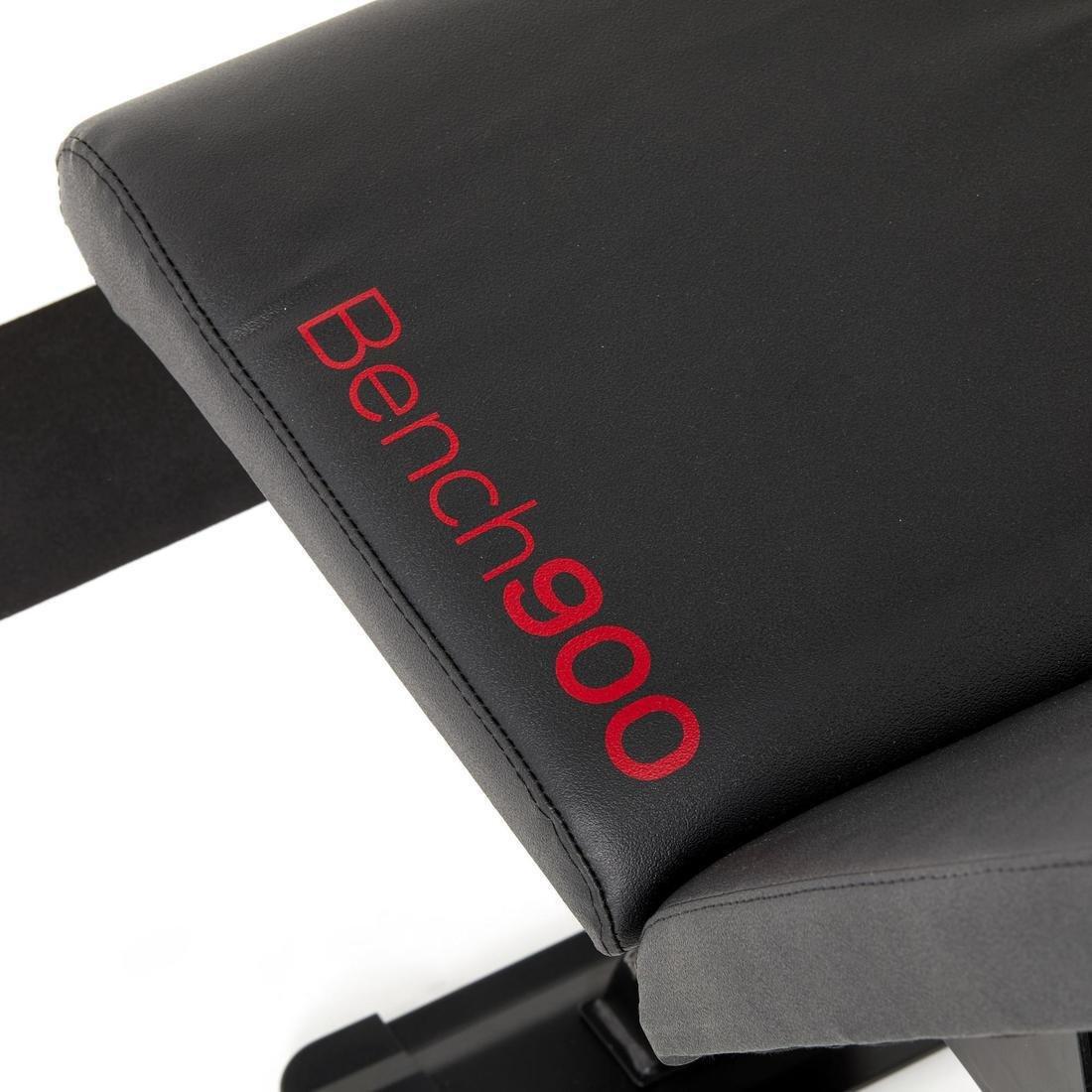 DEFAULT Reinforced Flat/Inclined Weights Bench, No Color, large image number 4