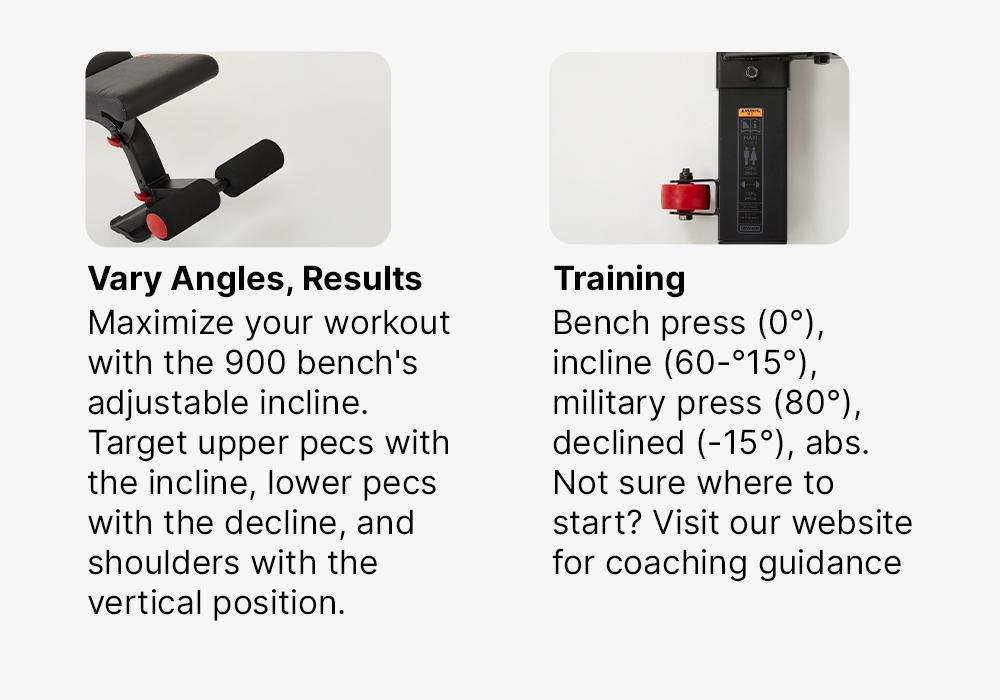 DEFAULT Reinforced Flat/Inclined Weights Bench, No Color, large image number 17