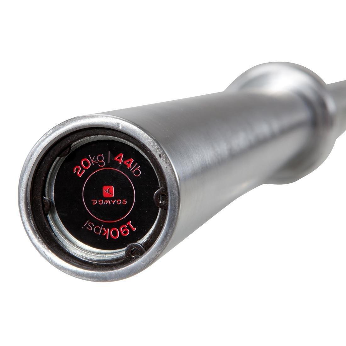 Weightlifting Bar 20Kg, Grip, No Color, medium