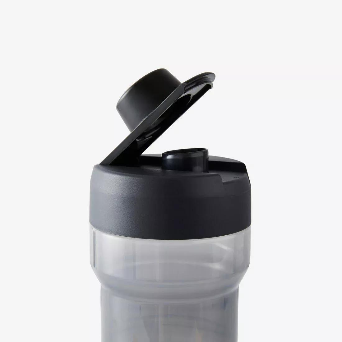 Fitness Cardio Training Water Bottle 100, Black, No Color, large image number 3