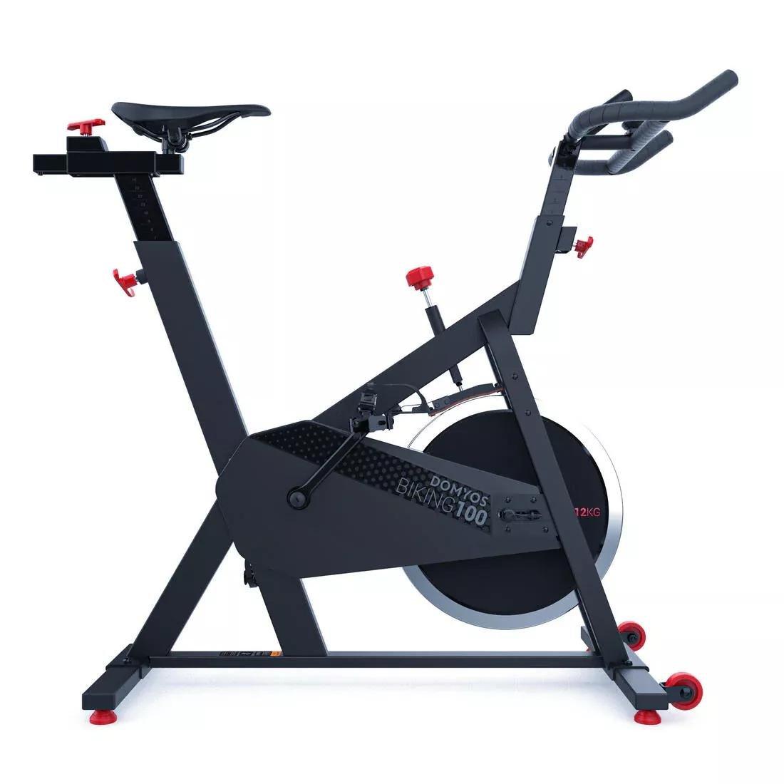 Basic Exercise Bike 100, Black, No Color, large image number 0