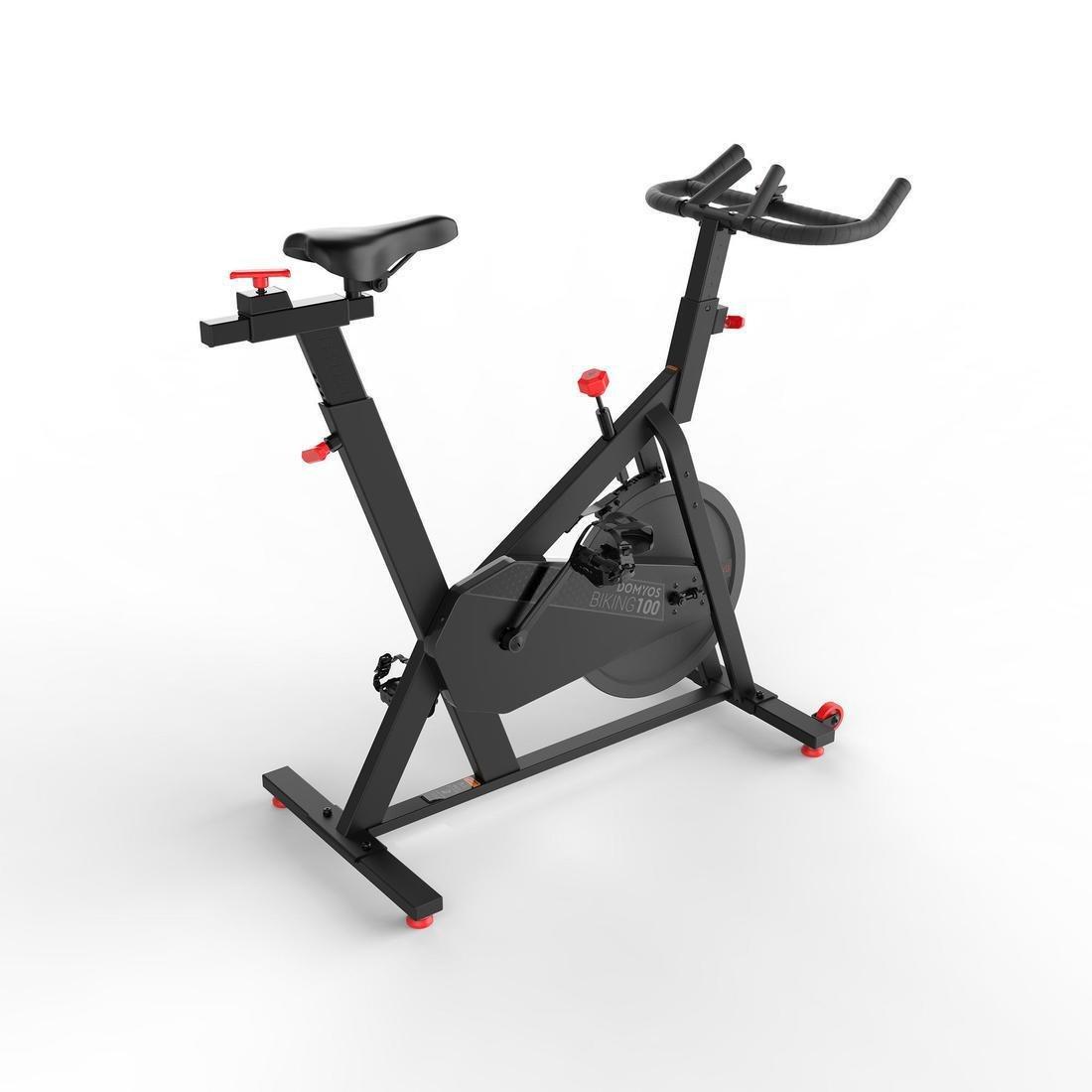 Basic Exercise Bike 100, Black, No Color, large image number 1