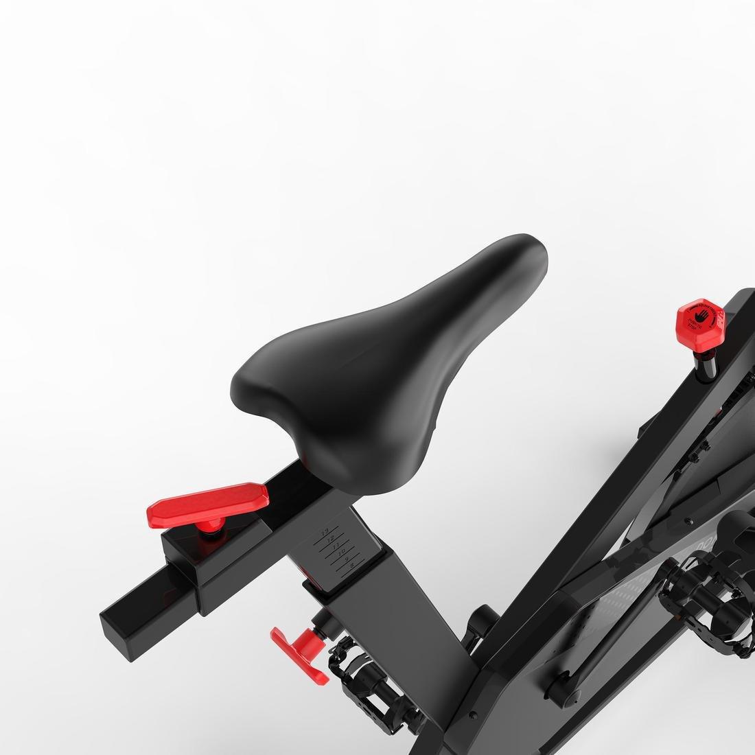 Basic Exercise Bike 100, Black, No Color, large image number 4