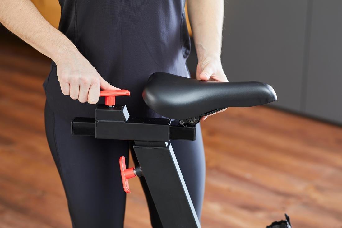 Basic Exercise Bike 100, Black, No Color, large image number 8