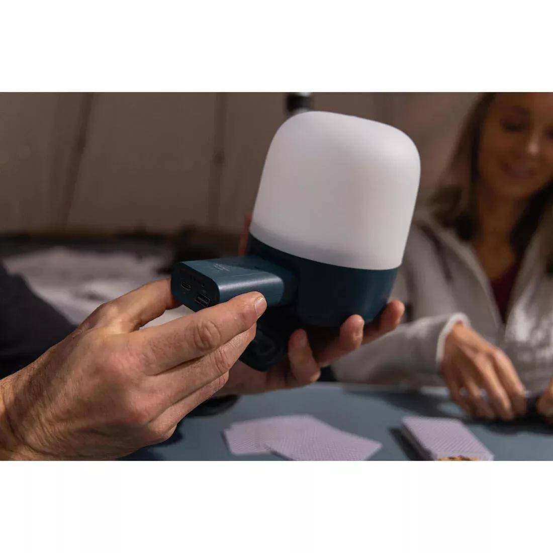 400Lm Rechargeable Camping Lamp And External Battery Bl400, Navy, No Color, medium