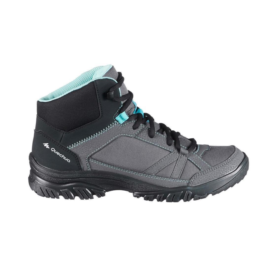 Womens Country Walking Shoes - Nh100 Mid, Granite, , large image number 0