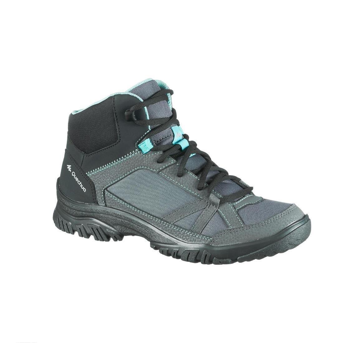 Womens Country Walking Shoes - Nh100 Mid, Granite, , large image number 1