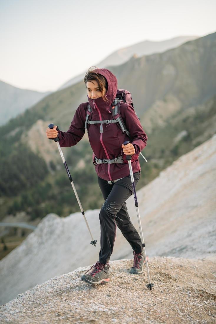 Women Waterproof Mountain Walking Boots - Mh500 Mid, Grey, , large image number 7