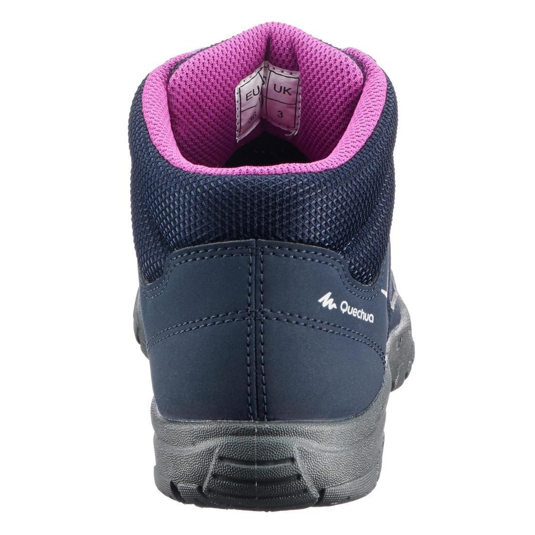 Kids Hiking Boots Mid Jr Mh100, Blue, No Color, large image number 10