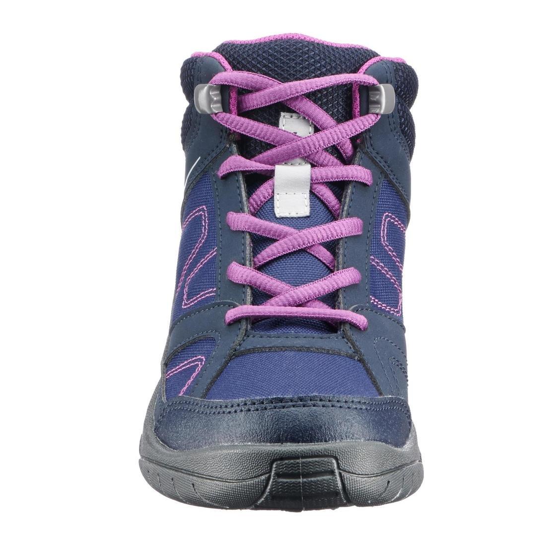 Kids Hiking Boots Mid Jr Mh100, Blue, No Color, large image number 11