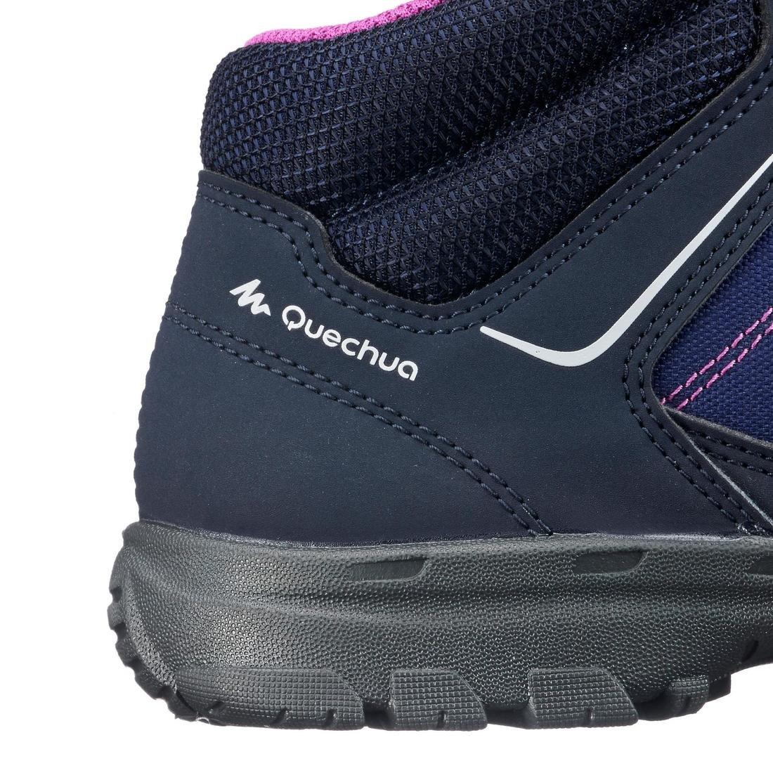 Kids Hiking Boots Mid Jr Mh100, Blue, No Color, large image number 12