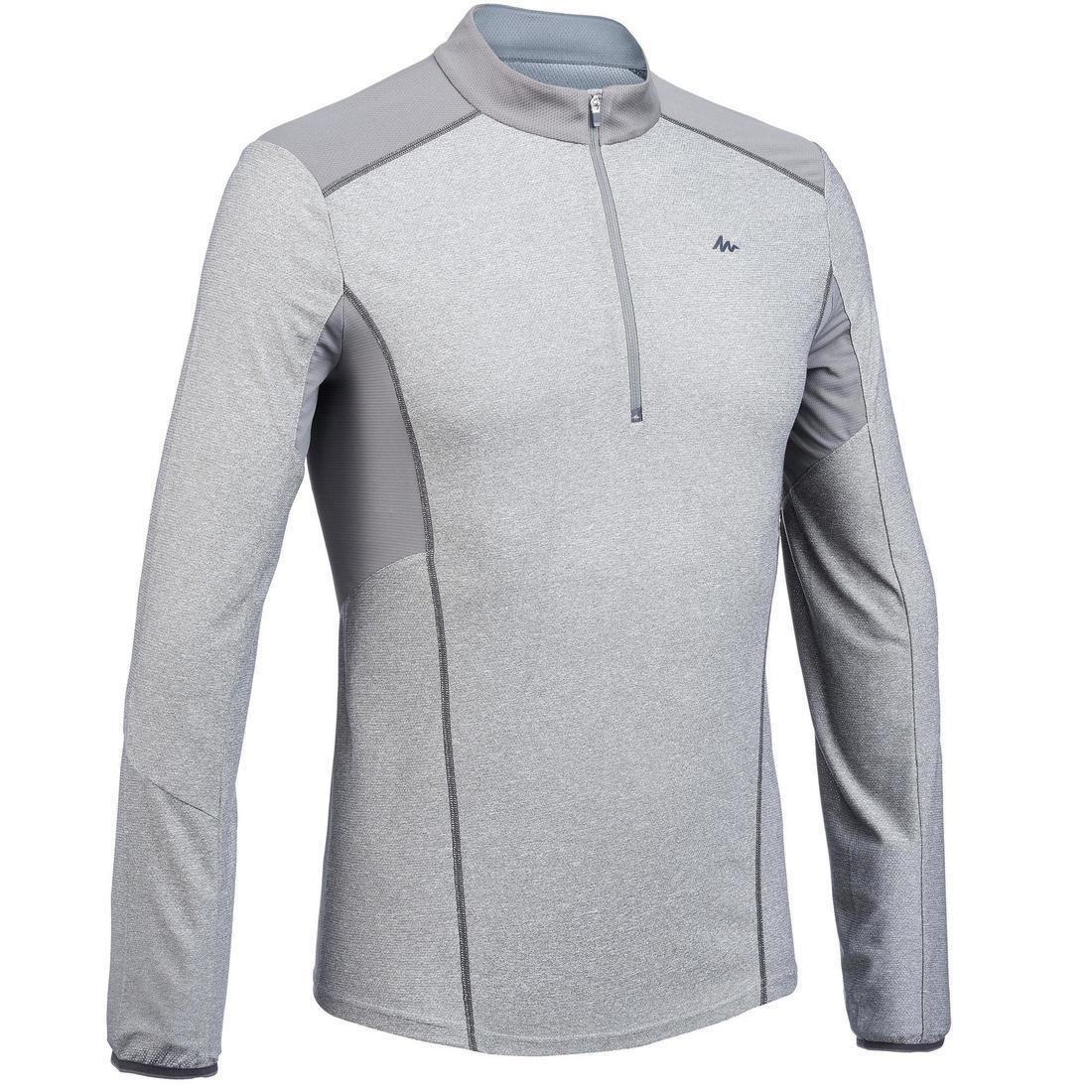 MensLong-SleevedVega Walking T-Shirt Mh550, Granite, , large image number 0