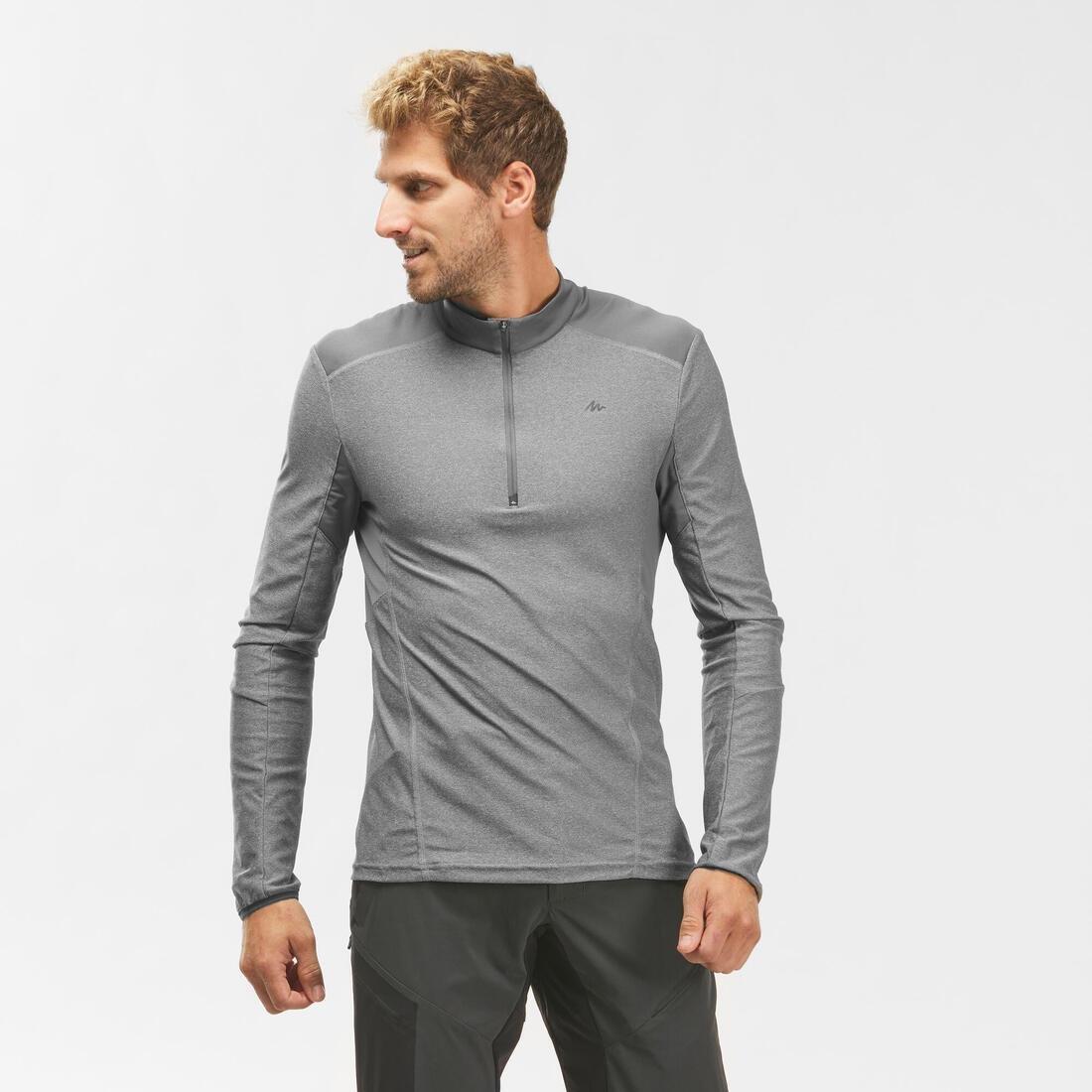 MensLong-SleevedVega Walking T-Shirt Mh550, Granite, , large image number 1