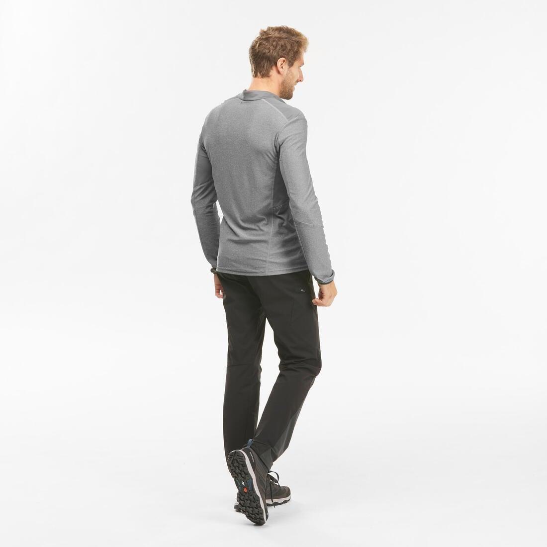 MensLong-SleevedVega Walking T-Shirt Mh550, Granite, , large image number 2