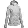 Womens Waterproof Mountain Walking Jacket Mh100, Grey