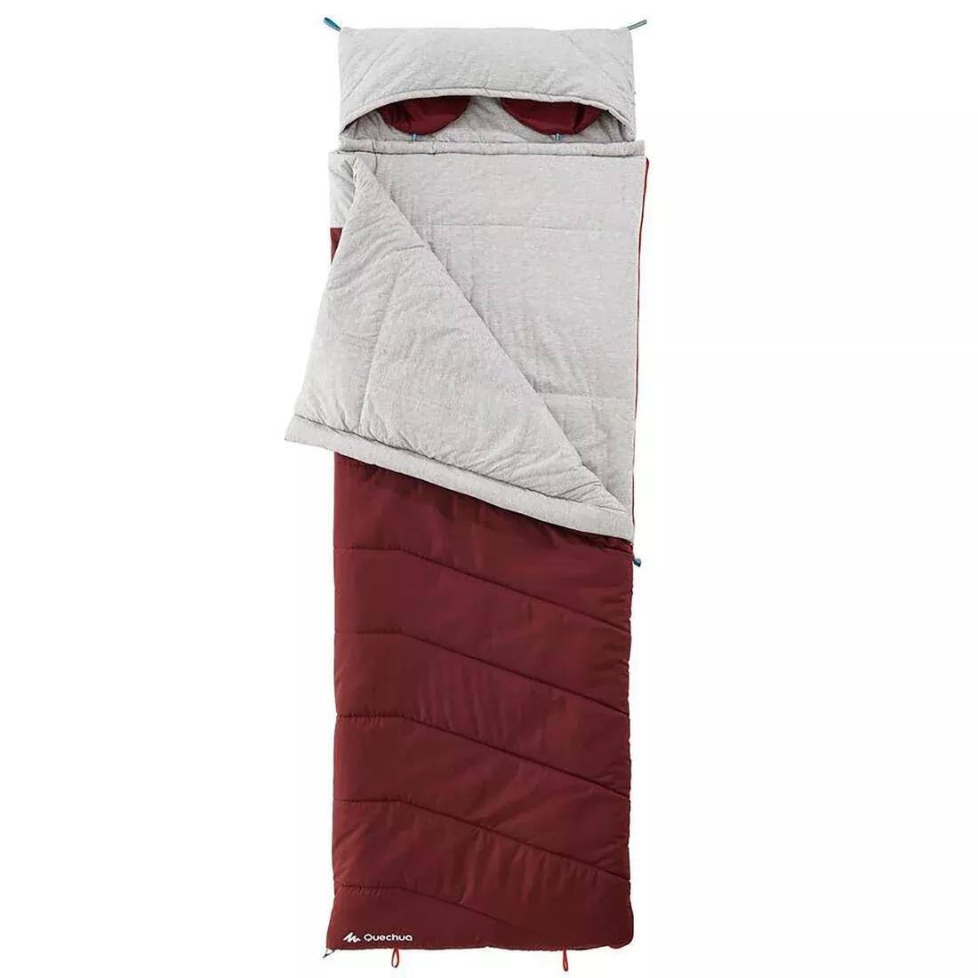 QUECHUA - Cotton Camping Sleeping Bag, Brown