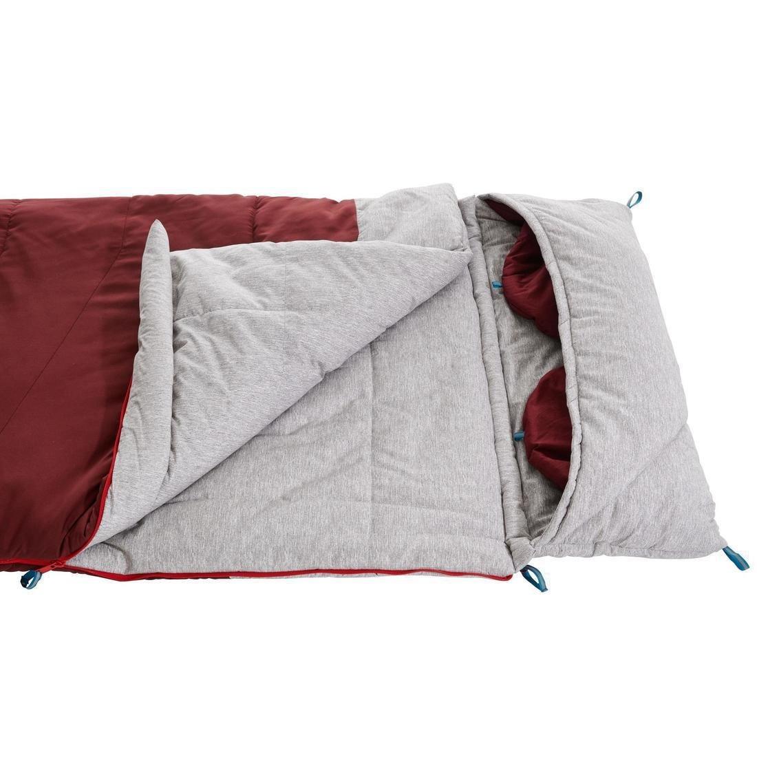 QUECHUA - Cotton Camping Sleeping Bag, Brown