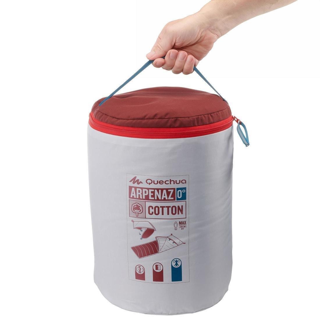 Cotton Camping Sleeping Bag, Brown, No Color, large image number 9