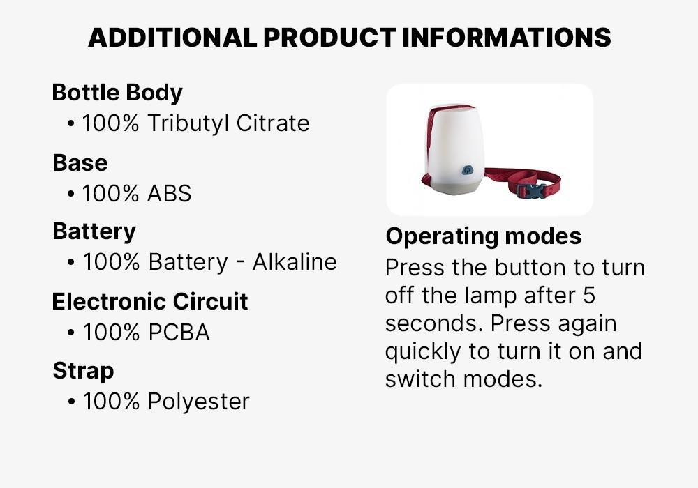 Camping Lamp Bl100, Maroon, No Color, large image number 16