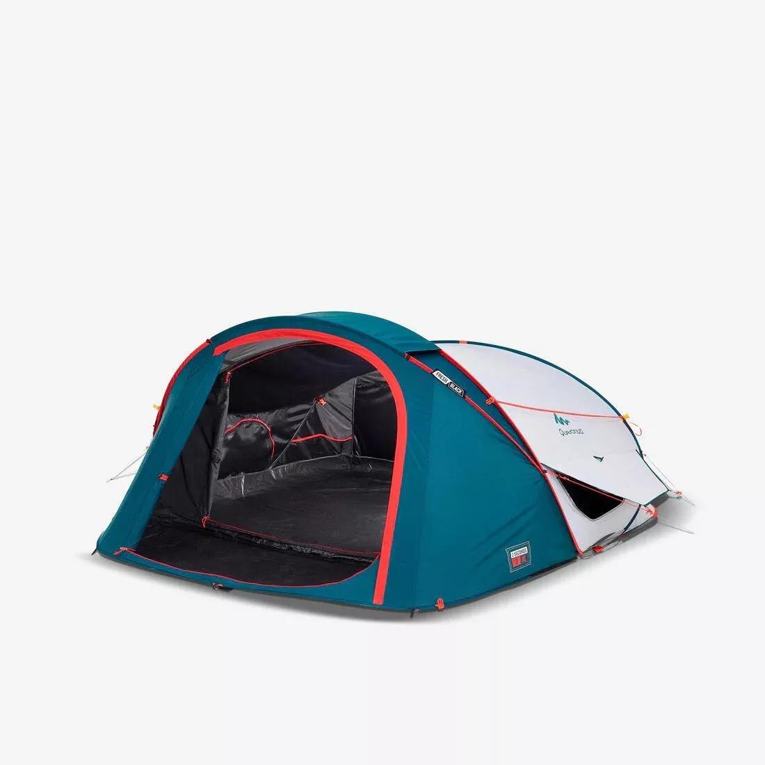 Camping Tent, 2 Seconds, Fresh And Black, 3 Person, White, No Color, large image number 0