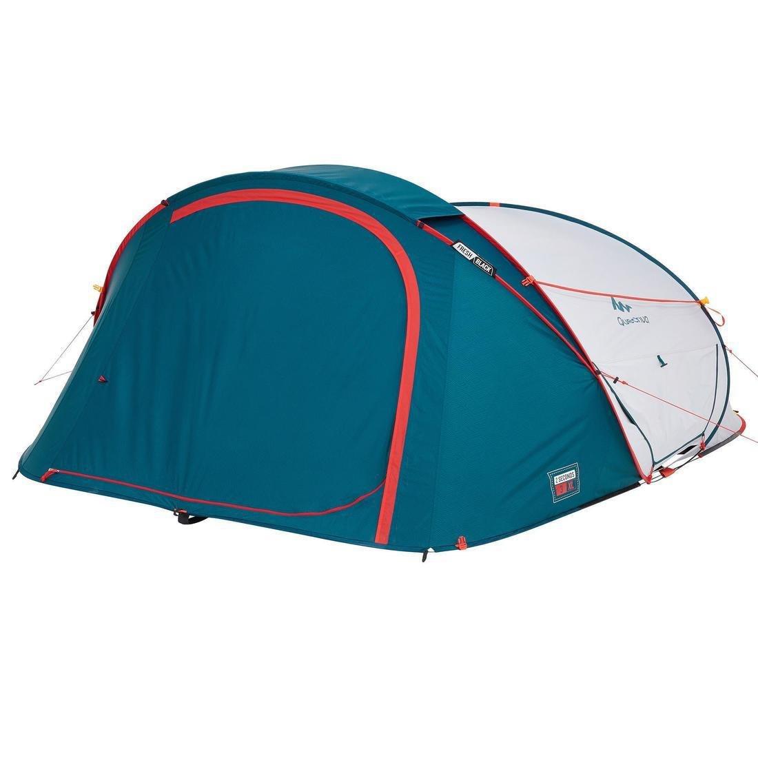 Camping Tent, 2 Seconds, Fresh And Black, 3 Person, White, No Color, large image number 4