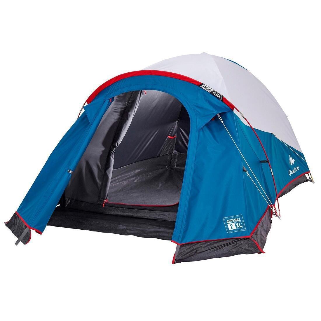 Camping Tent Arpenaz, Fresh And Black, 2 Person, White, No Color, large image number 0
