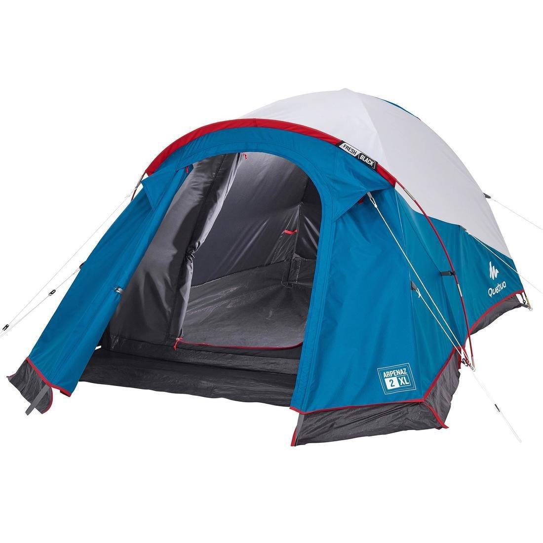 Camping Tent Arpenaz, Fresh And Black, 2 Person, White, No Color, large image number 1