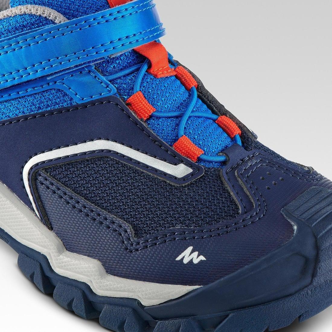 Kids Unisex Low Top Mountain Walking Shoes Crossrock, Blue, No Color, large image number 5