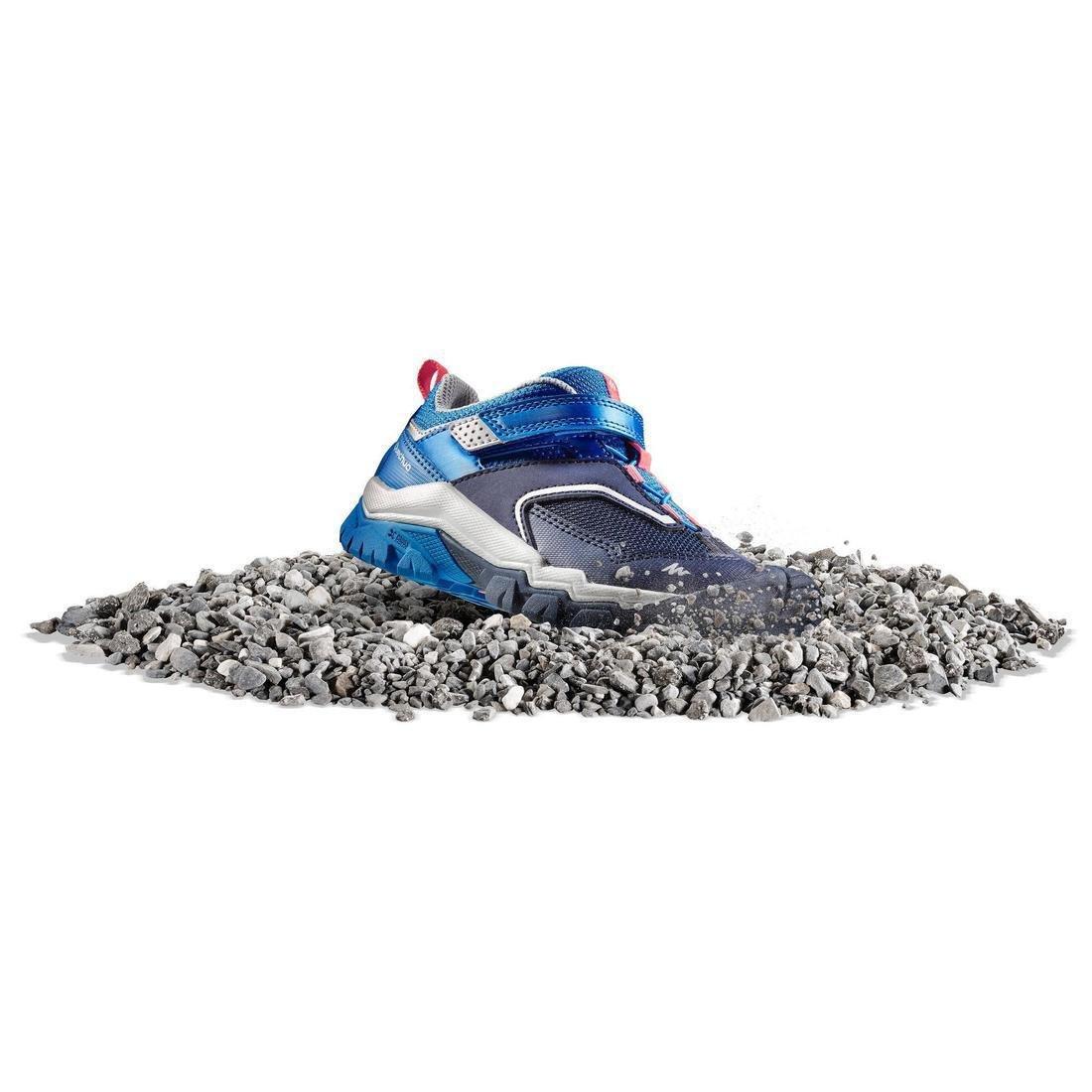 Kids Unisex Low Top Mountain Walking Shoes Crossrock, Blue, No Color, large image number 6