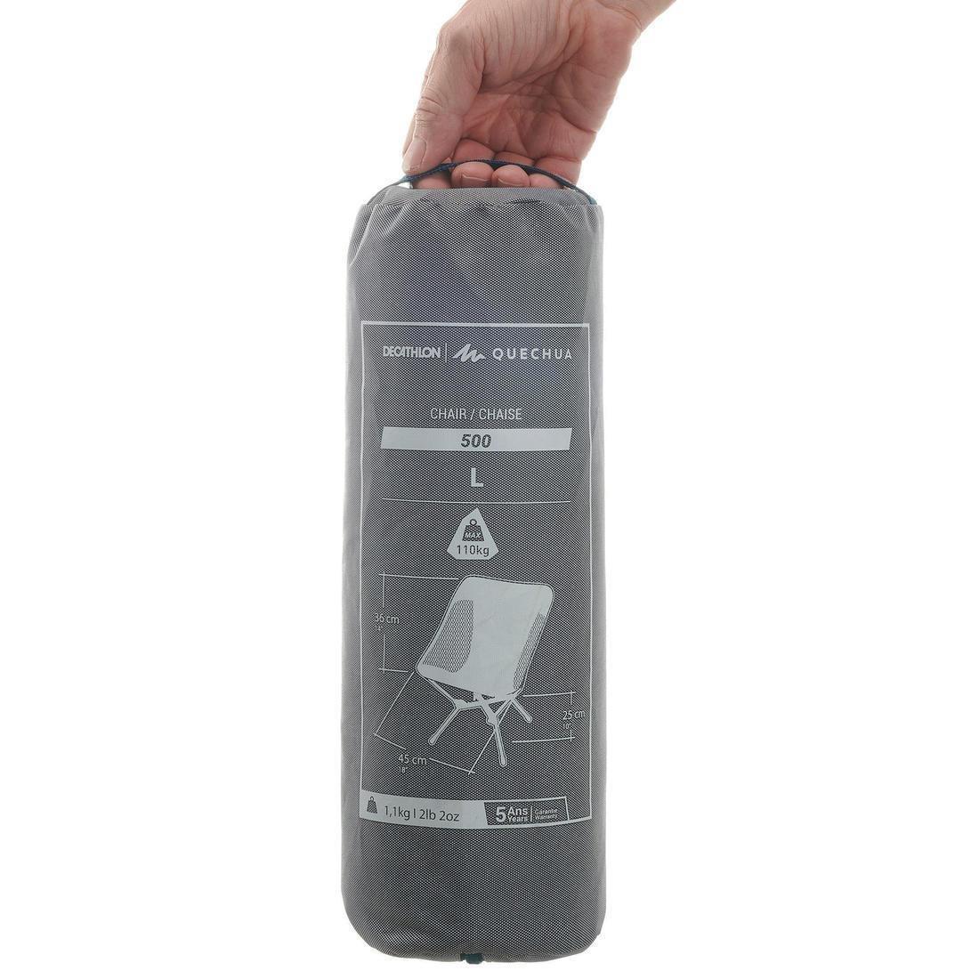 Folding Camping Chair, Grey, No Color, large image number 1