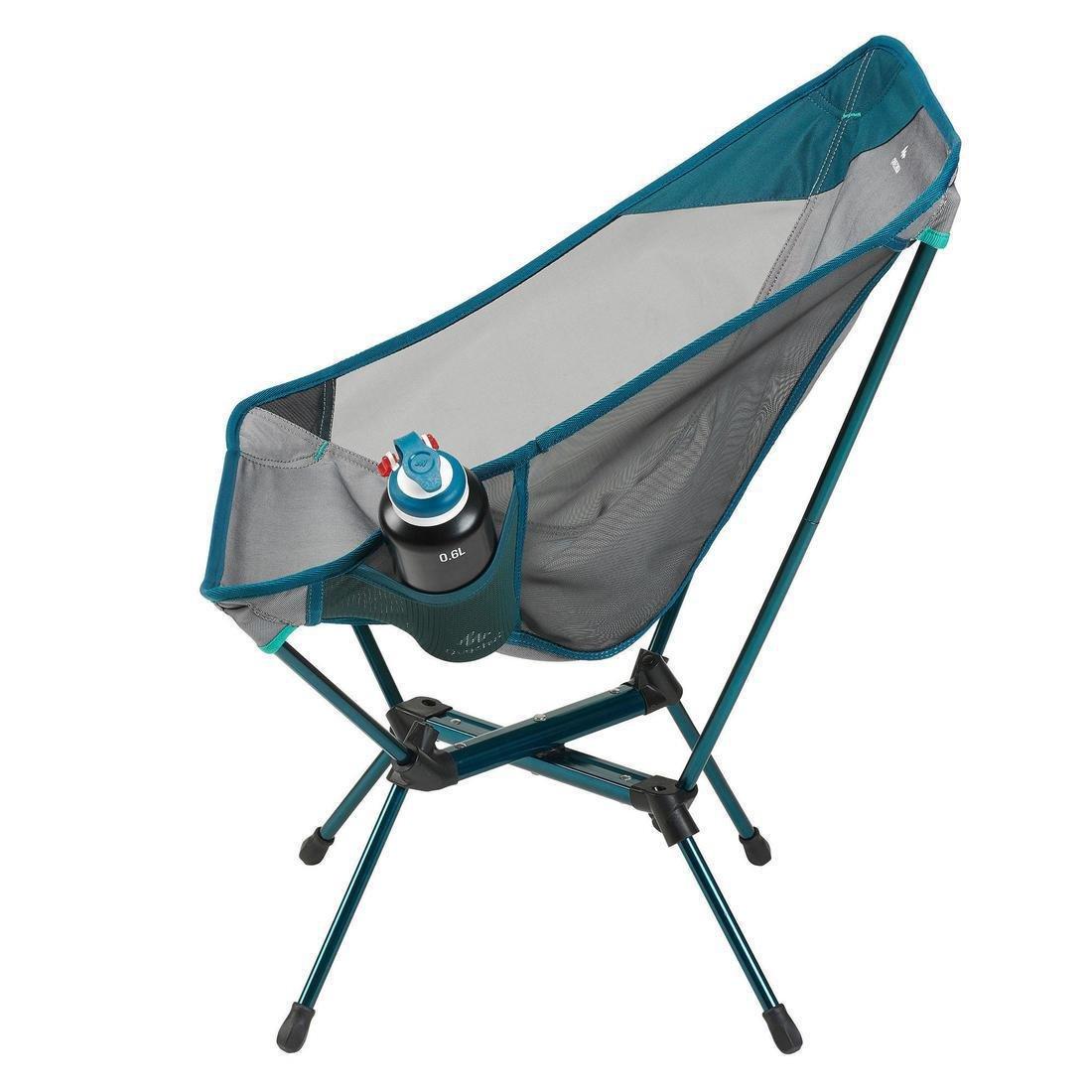 Folding Camping Chair, Grey, No Color, large image number 4
