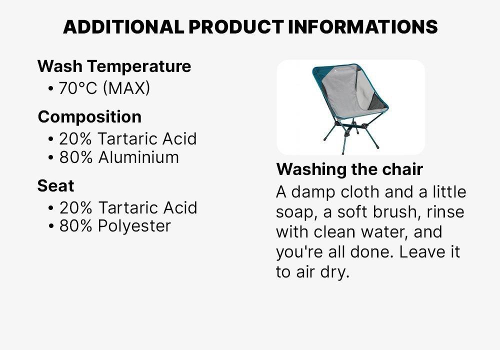 Folding Camping Chair, Grey, No Color, large image number 16