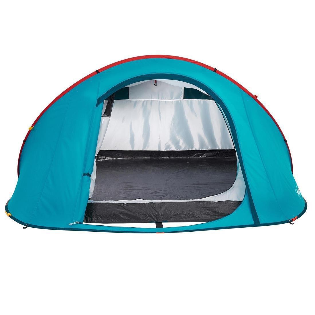 QUECHUA - 2 Seconds Easy Camping Tent, Sleeps 3, Blue