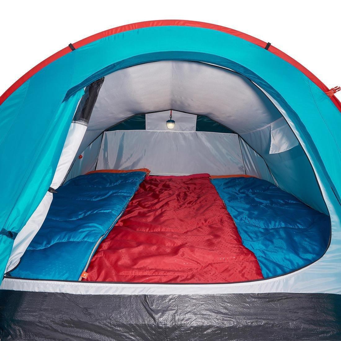 QUECHUA - 2 Seconds Easy Camping Tent, Sleeps 3, Blue