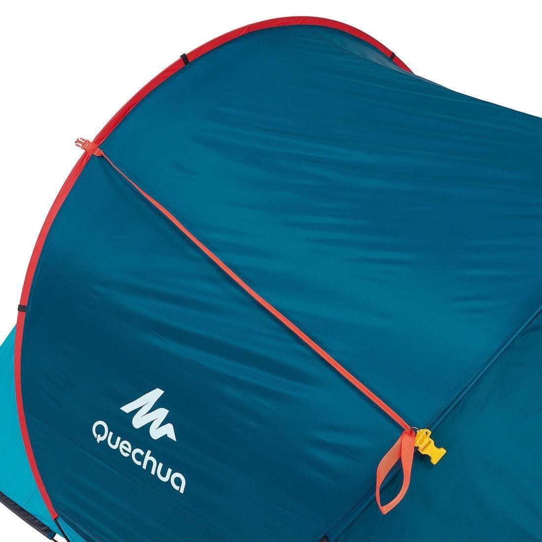 QUECHUA - 2 Seconds Easy Camping Tent, Sleeps 3, Blue