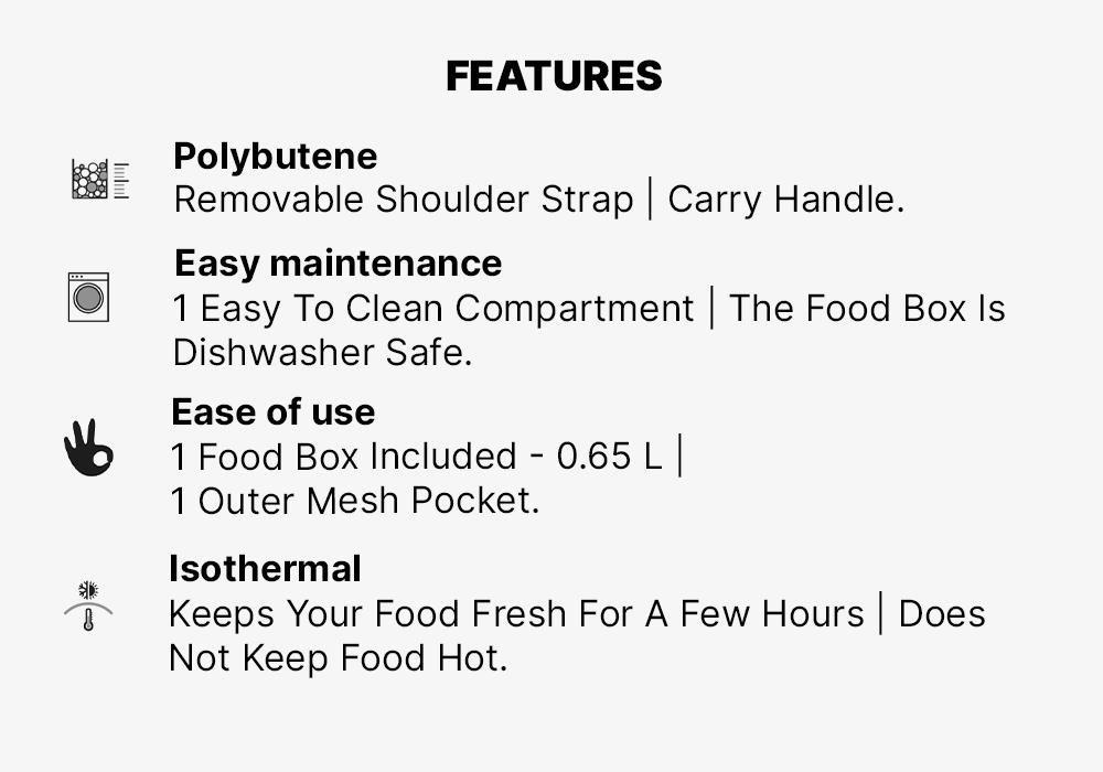 Isothermal Lunch Box, 1 Food Box Included, Blue, No Color, large image number 9