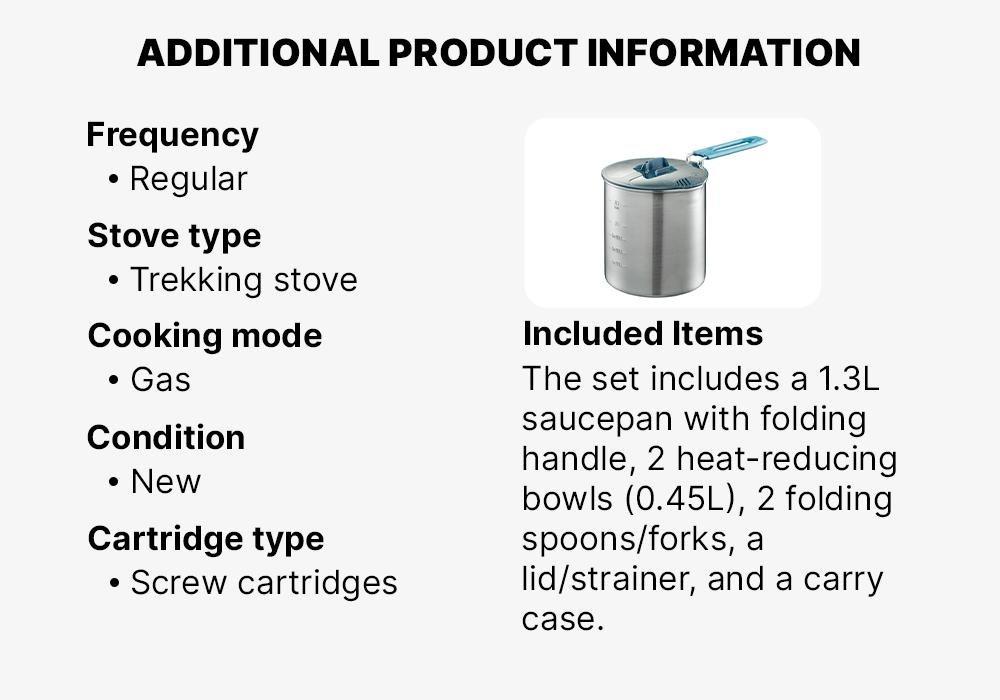 Stainless Steel 2 Person Cooking Set, Grey, No Color, medium