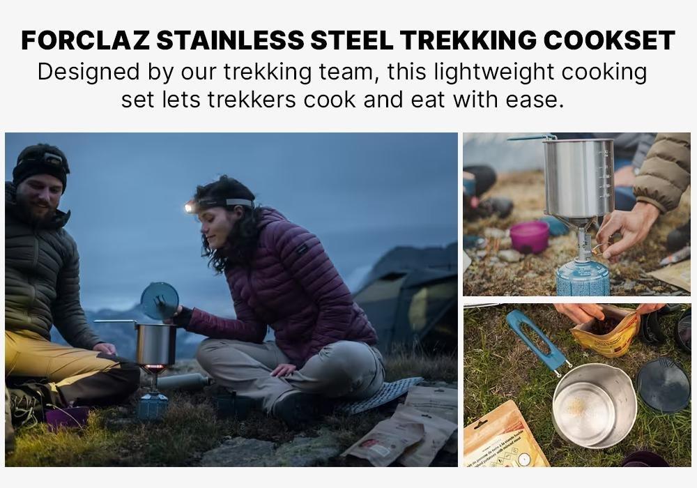 Stainless Steel 2 Person Cooking Set, Grey, No Color, medium