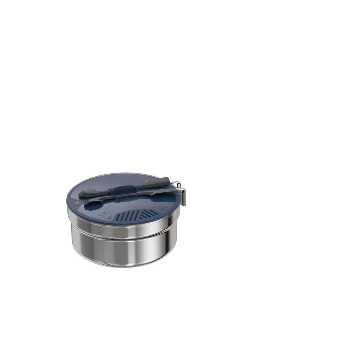 Stainless Steel Camping Cook Set, Grey, No Color, large image number 3