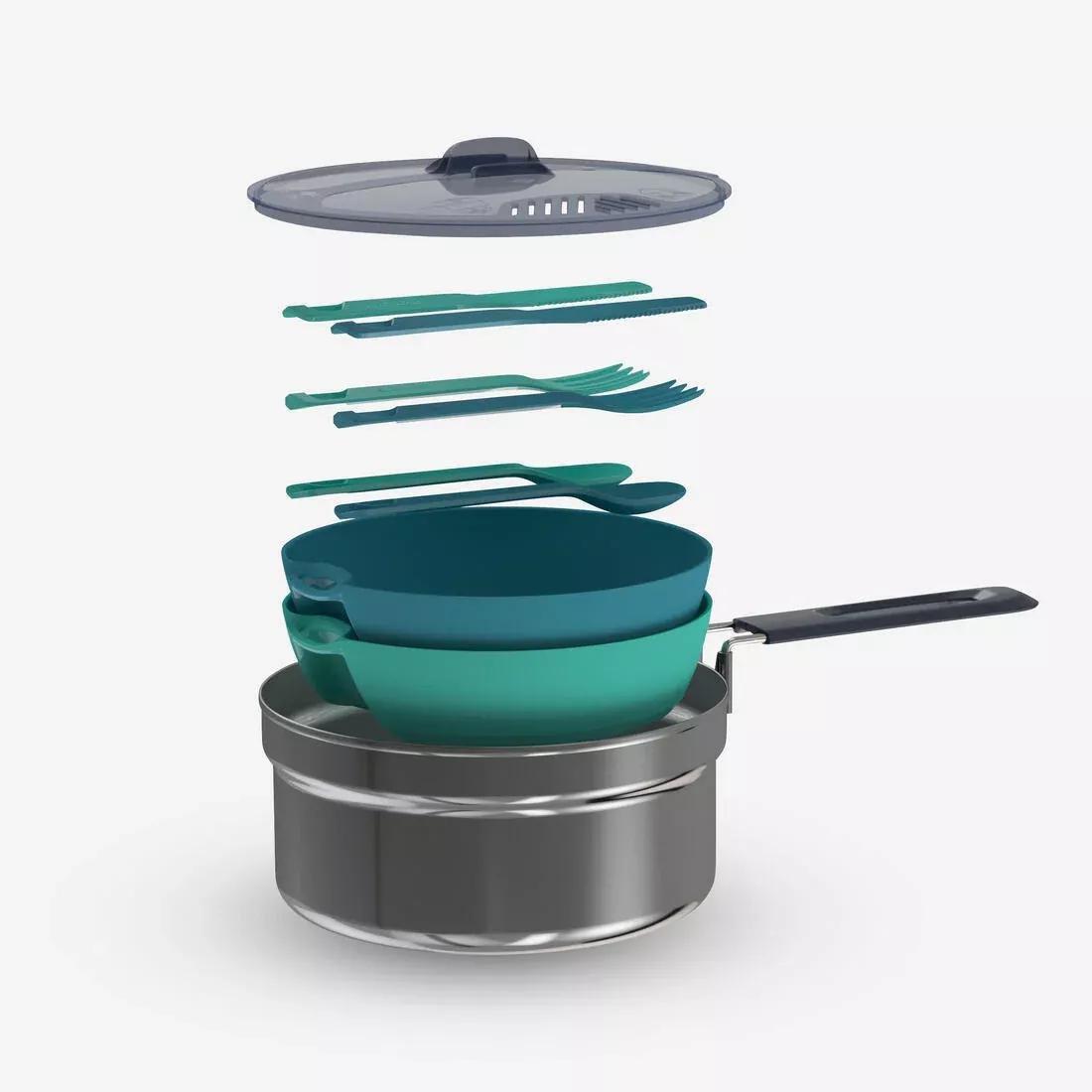 Camping Cooking Set For 2, Grey, , medium