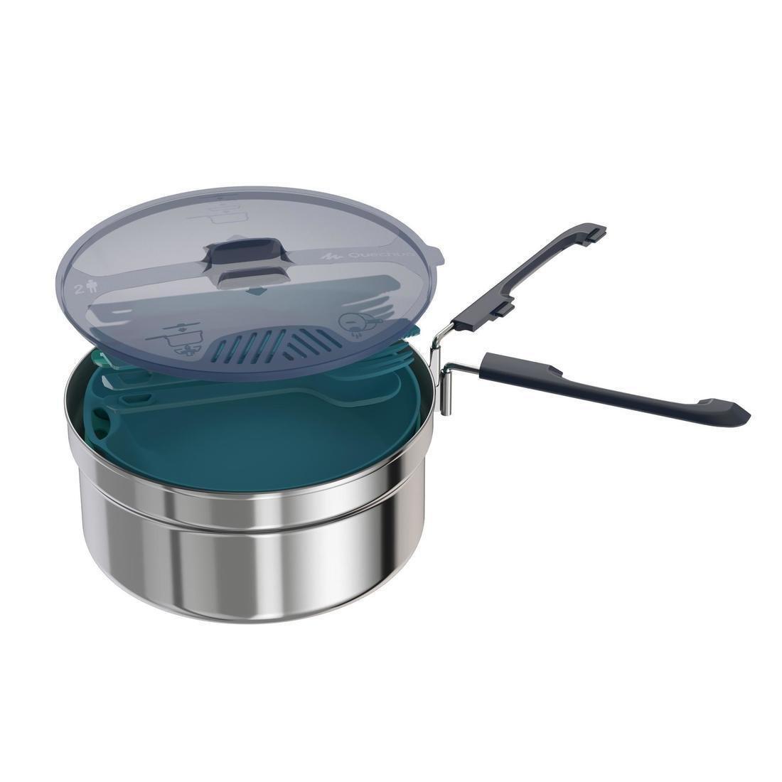 Camping Cooking Set For 2, Grey, No Color, large image number 3