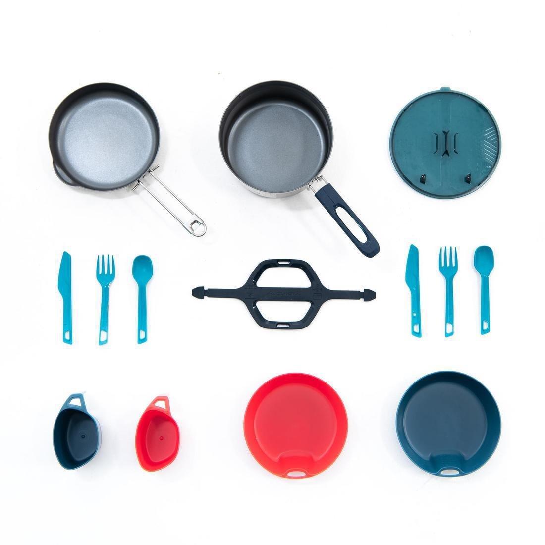 Stainless Steel Camping Cook Set, Grey, No Color, large image number 1