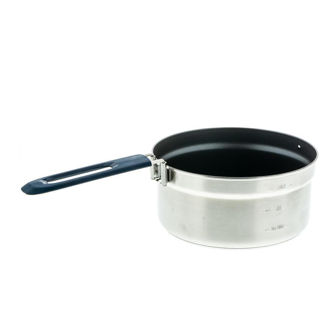 Stainless Steel Camping Cook Set, Grey, No Color, large image number 3