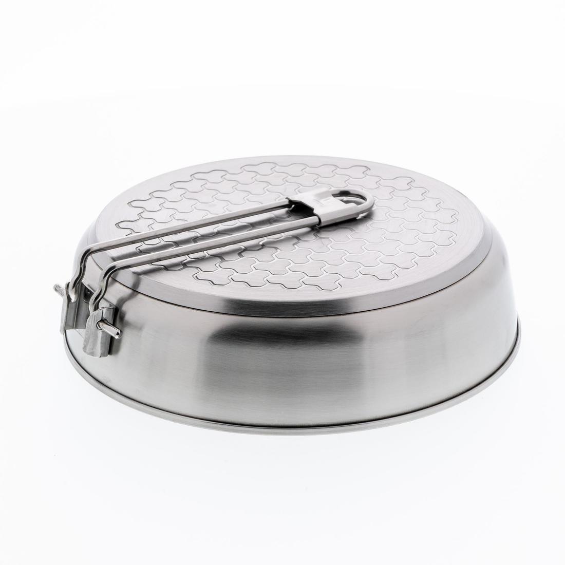 Stainless Steel Camping Cook Set, Grey, No Color, large image number 11