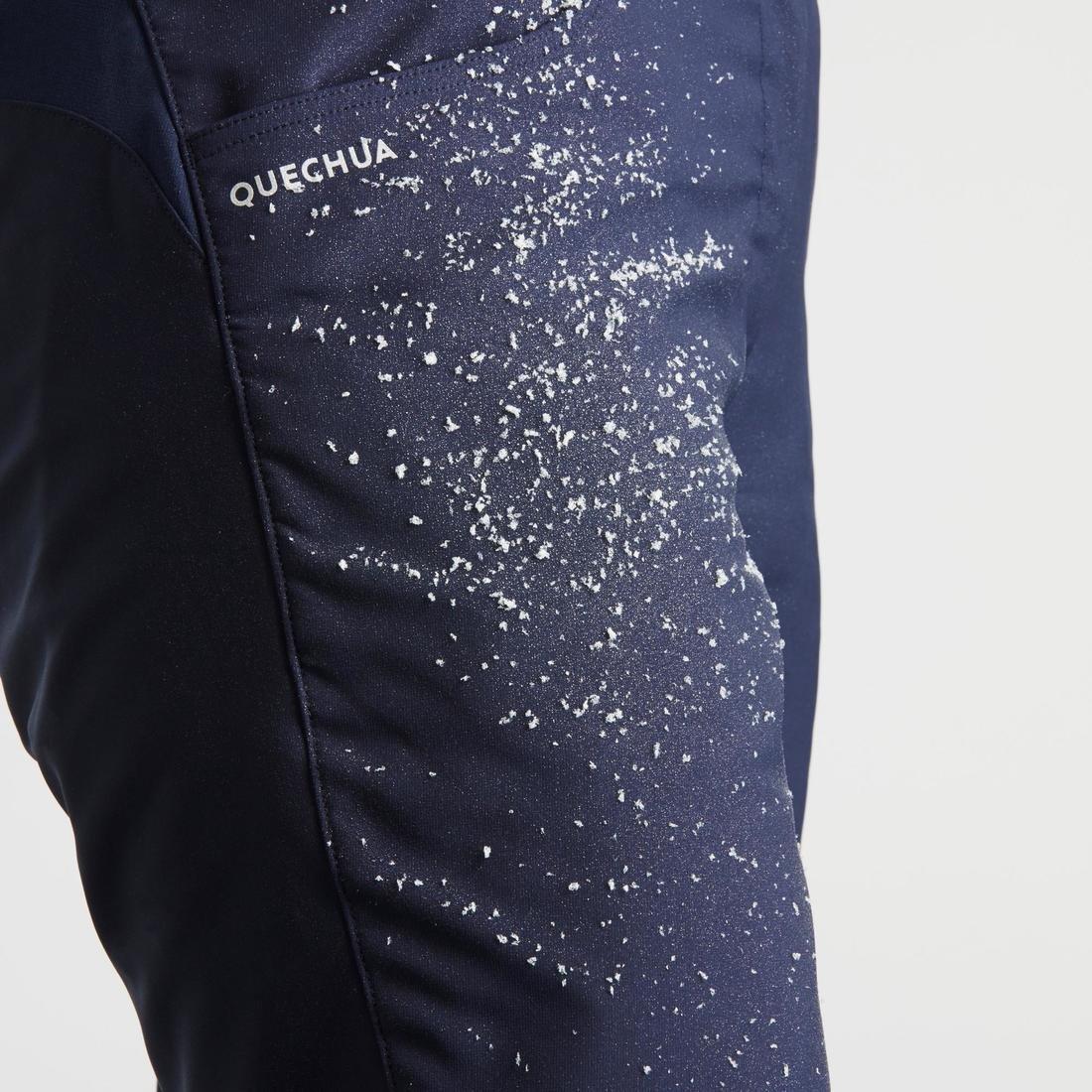 Women's Water-Repellent Walking Trousers, Navy, No Color, large image number 7