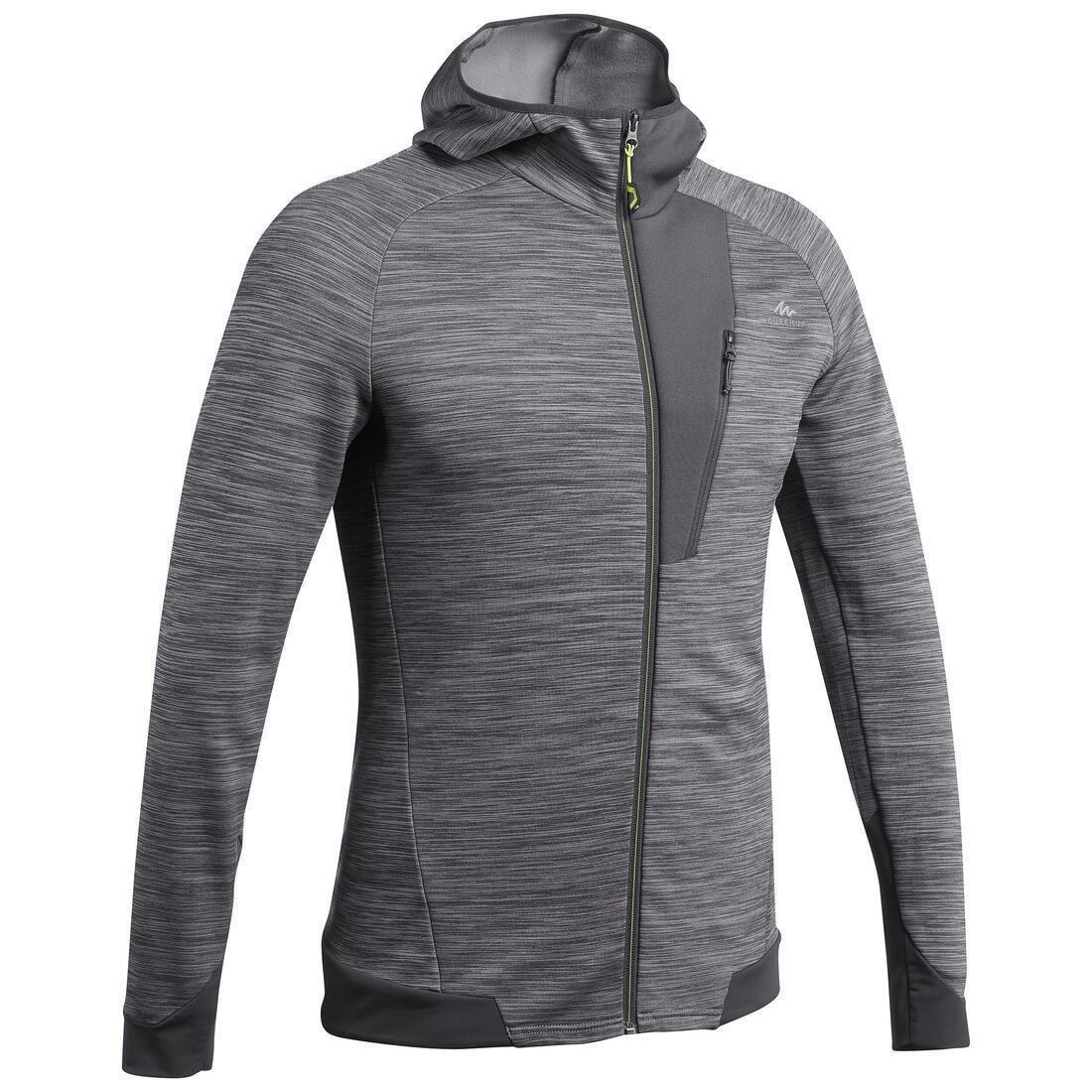 Mens Walking Fleece Jacket, Grey, , large image number 0