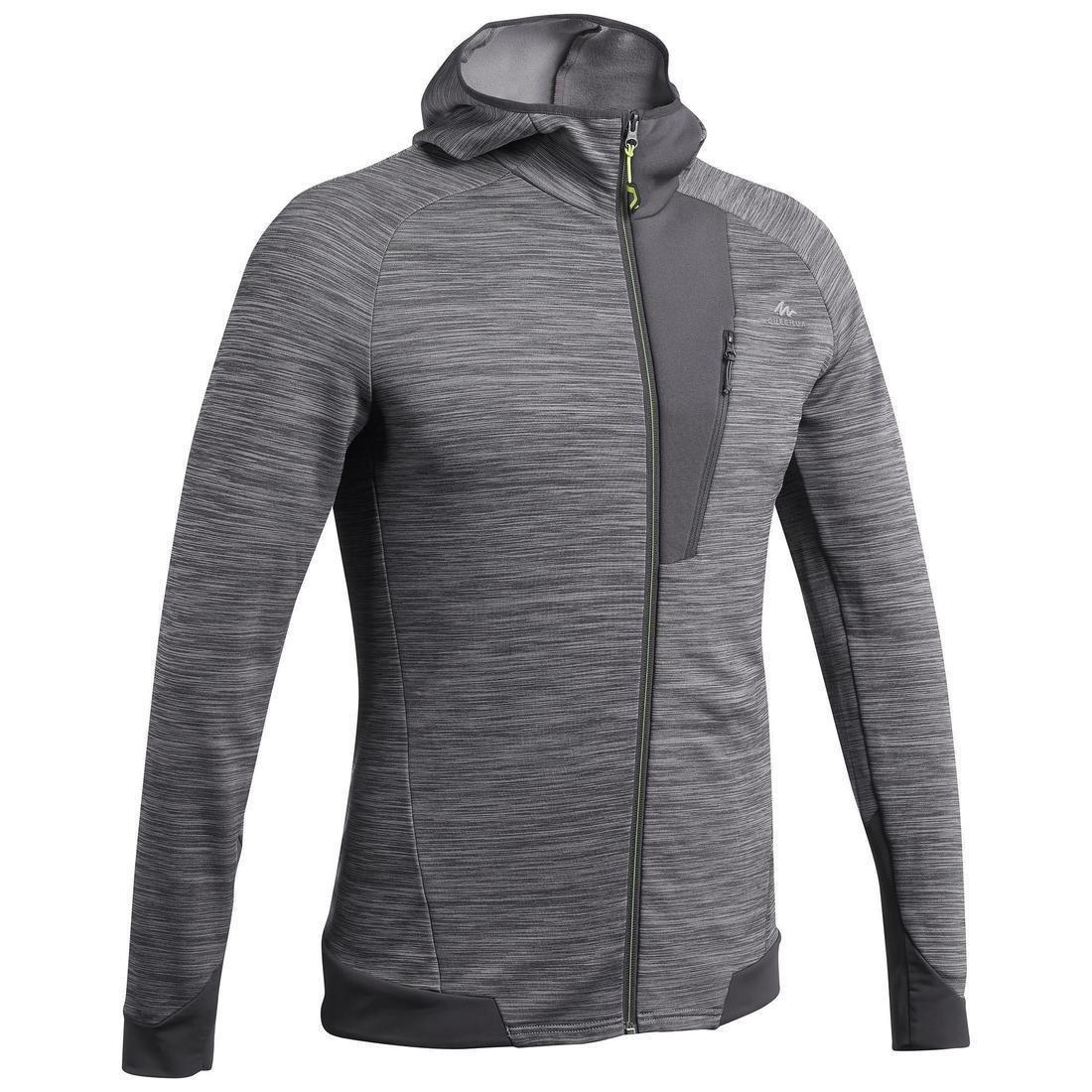 Mens Walking Fleece Jacket, Grey, , large image number 9