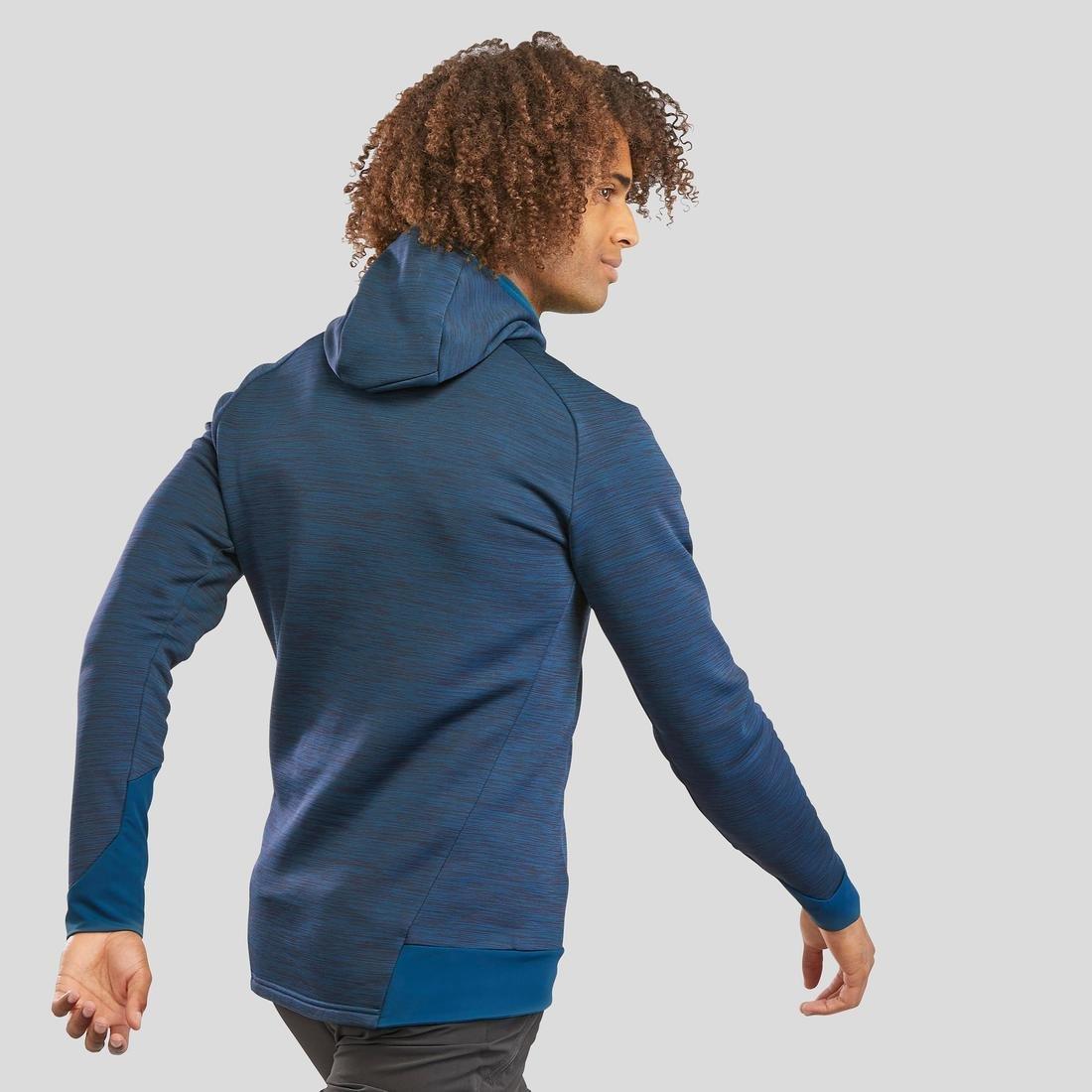 Mens Walking Fleece Jacket, Grey, , large image number 12