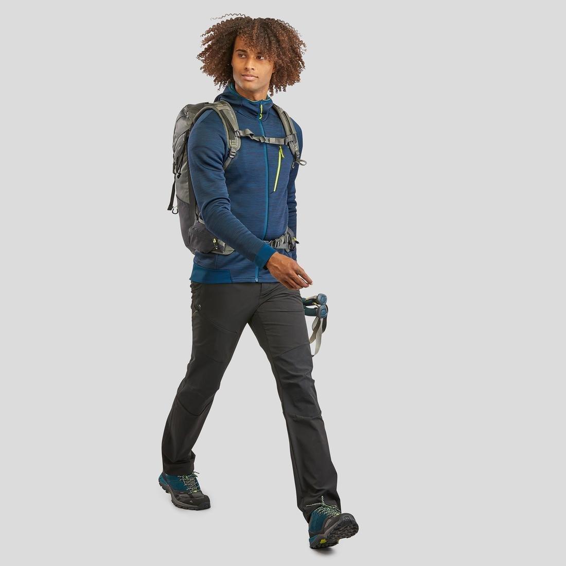 Mens Walking Fleece Jacket, Grey, , large image number 13