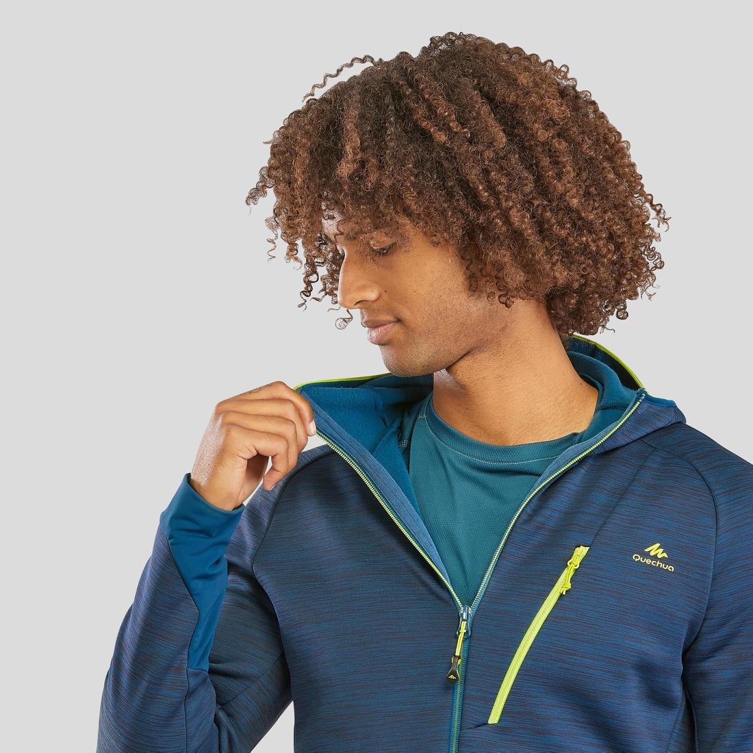 Mens Walking Fleece Jacket, Grey, , large image number 14